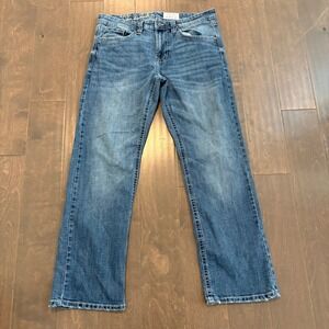 TK Axel Jeans Mens 34x31 (Tag 34x32) Medium Wash Slim Boot Embroidered Pockets